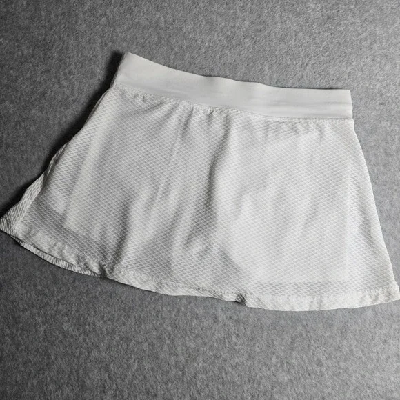 Sofibella Skirt Skort White Honeycomb Textured Small Active Tennis Golf Preppy